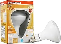 Vista 1 de Sylvania - Bombilla LED Flood BR30, equivalente a 65 W, eficiente 9 W, base media, regulable, 2700 K, blanco suave, 1 paquete (40460)