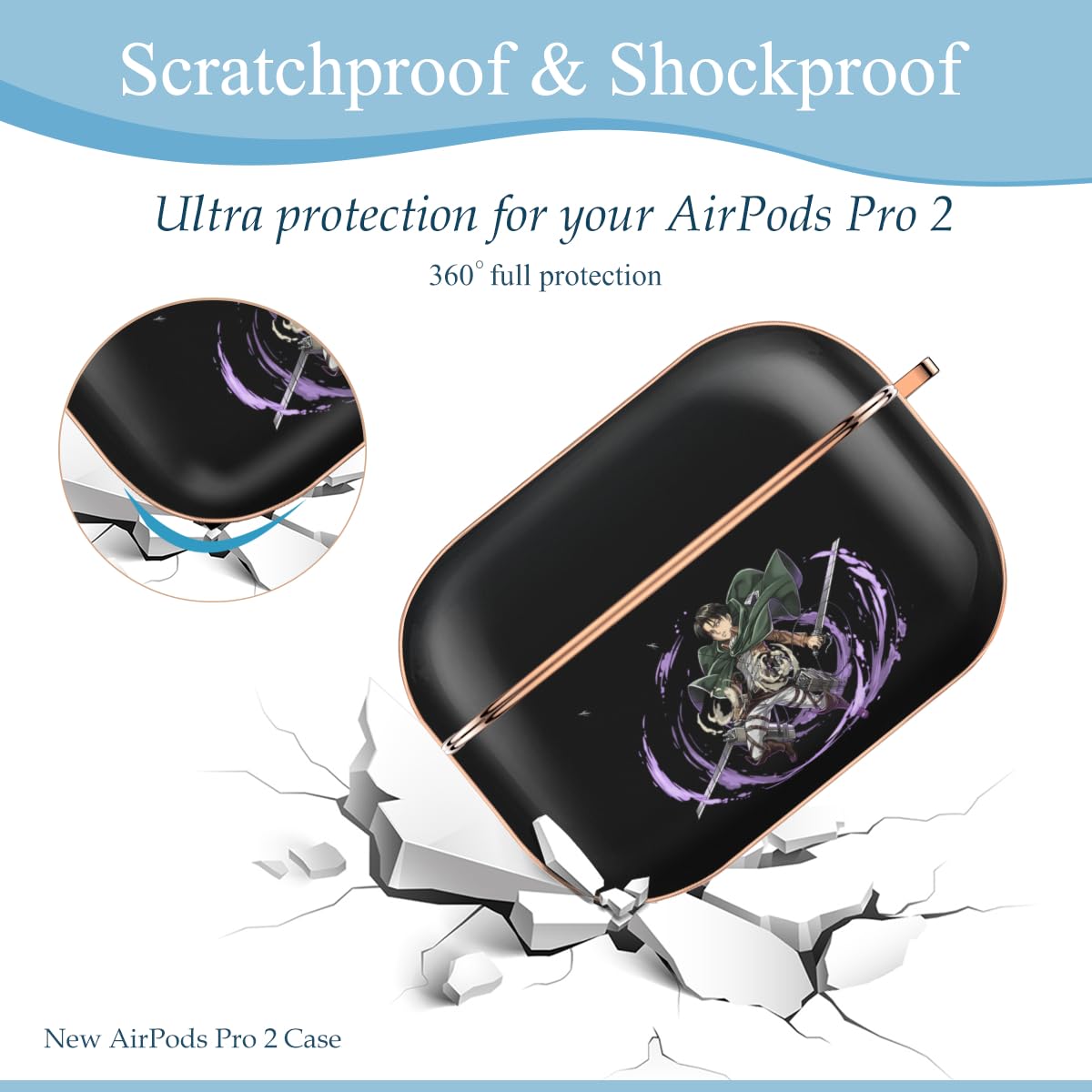 Amazon | 進撃の巨人 リヴァイ AirPods Pro 2ケース かわいい