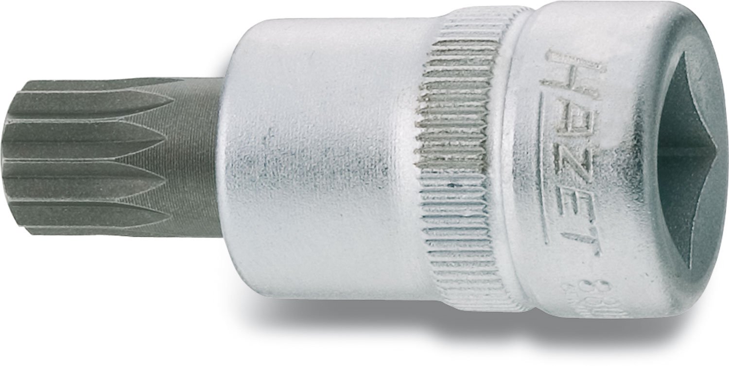HAZET 8808-5 M5 Internal Serration Profile XZN Screwdriver Socket - CVD-Tin Coated, 5 mm (Schlüsselweite)