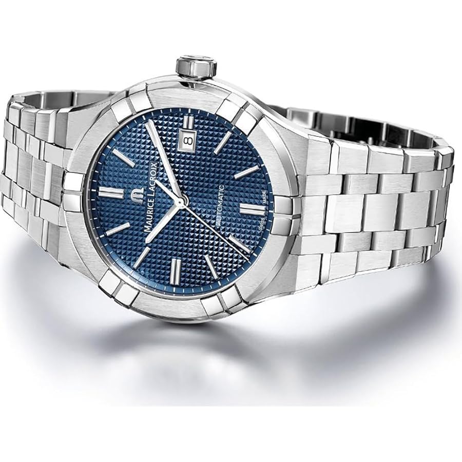 Maurice Lacroix 自動巻き時計 ホワイト MAURICE LACROIX AIKON Automatic 35mm WHITE BRACELET – Chrono