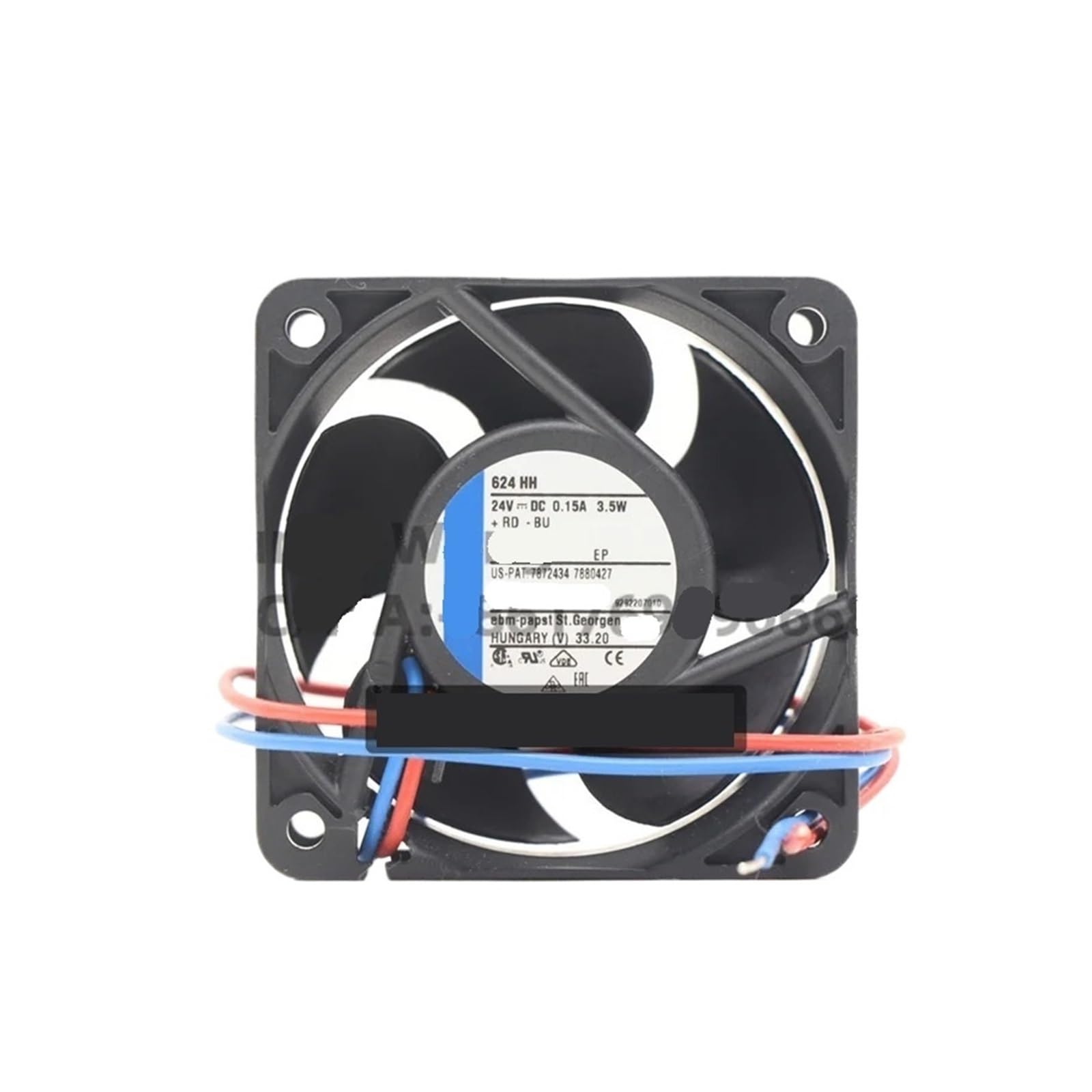 Ventilateur de refroidissement à roulement à billes 24V durable à haute vitesse 8200RPM