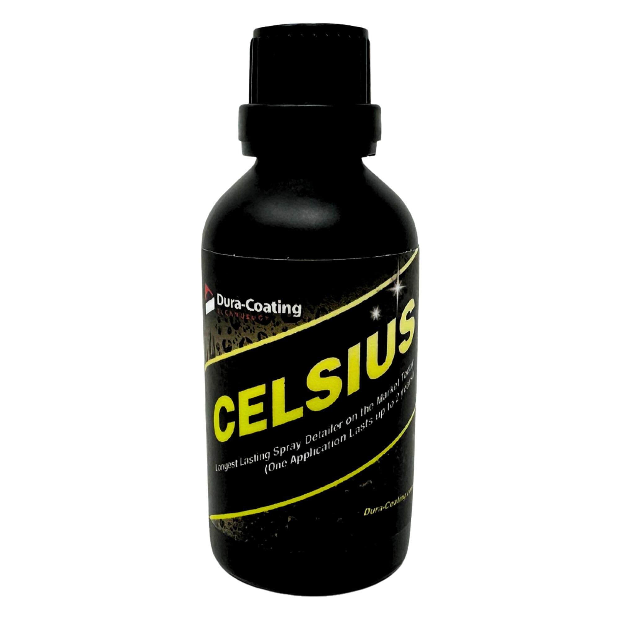 DURA-COATING TECHNOLOGY Celsius Nano Ceramic Coating - Advanced Car Protection Spray with Foam Applicators, 2 oz. Bottle, Made in USA