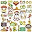 25Pcs Mexican Fiesta Photo Booth Props With Stick Cinco De Mayo Photo Booth Props, Summer Mexican Party Decorations Taco Party Decorations Set, Selfie Party Supplies For Summer Hawaii Party Birthday