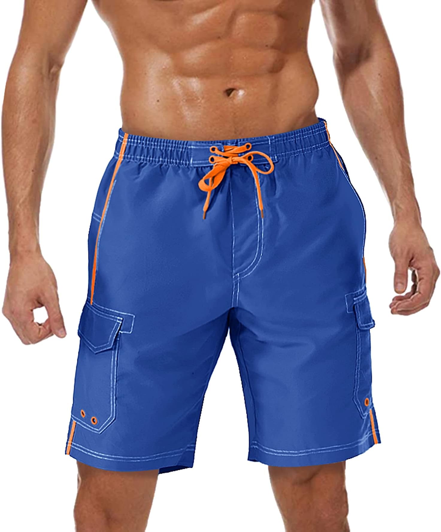 TACVASEN Men's Swim Trunks Quick Dry Beach Swimming Shorts Board Shorts with Pocket