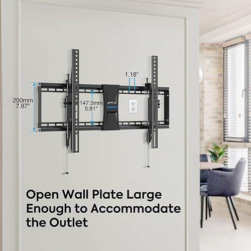 Miniatura 9 de MU0007 MOUNTUP Soporte de pared inclinable para TV para la mayoría de televisores de 26 a 60 pulgadas y soporte de pared de TV de perfil bajo para