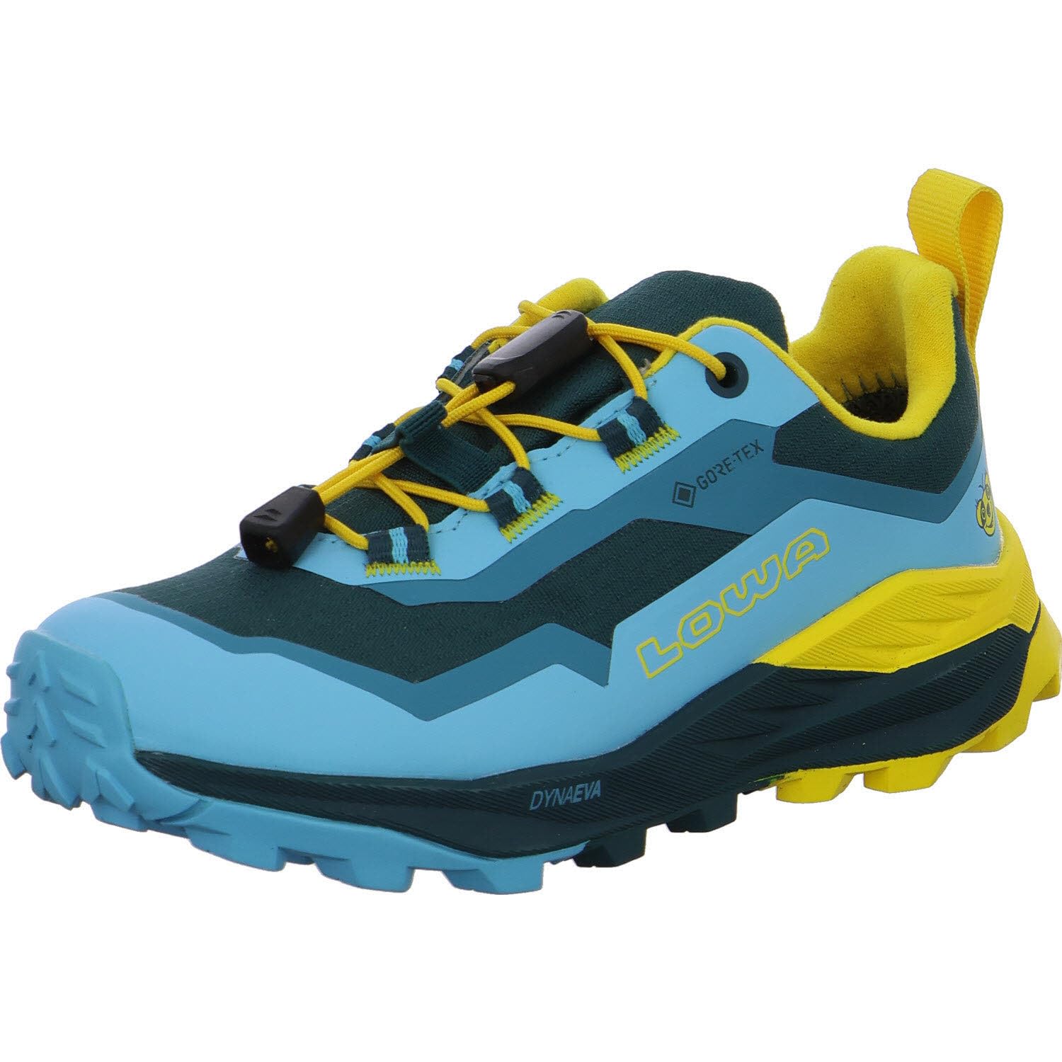 LOWA Unisex Kinderschuh zum Schlupfen Fauli GTX Lo Jr Petrol