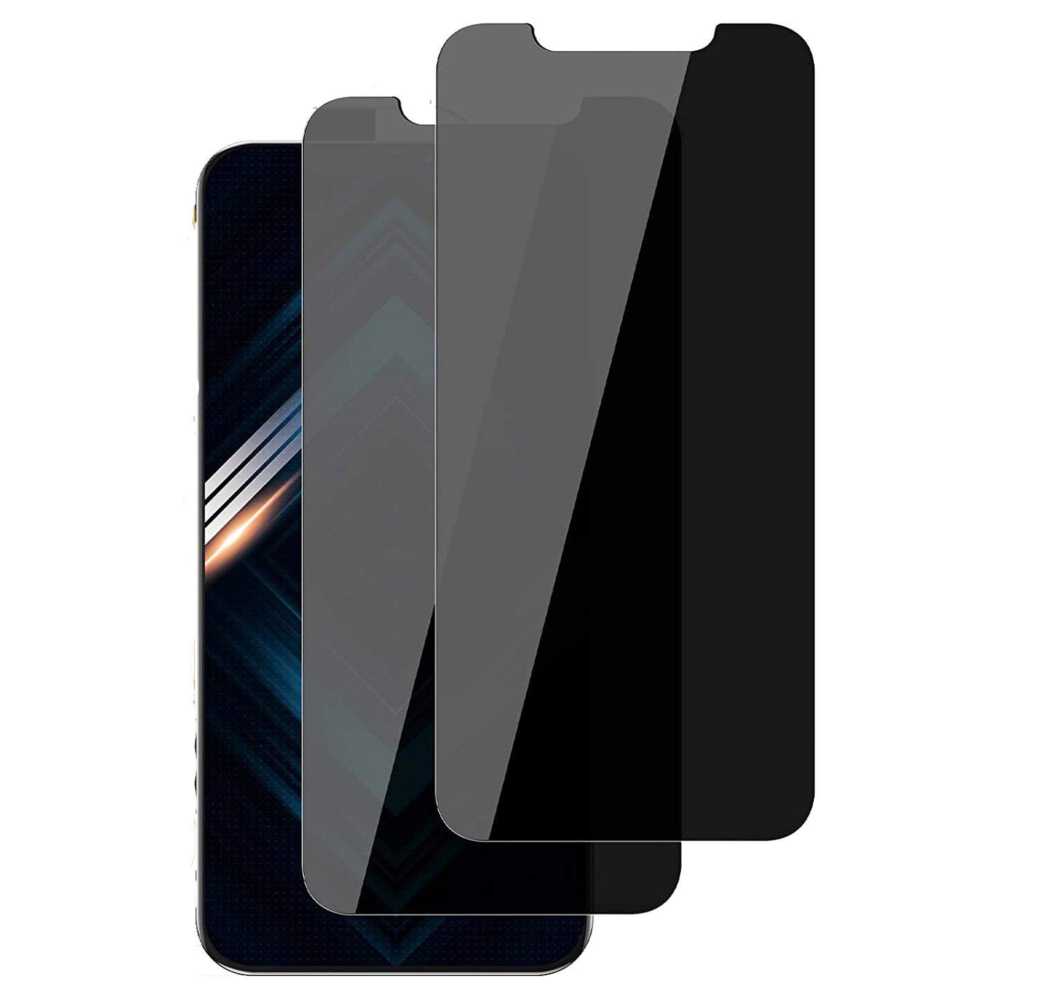 FJCases(2 Pack) FJCases Privacy Anti-Spy Case-Friendly Tempered Glass Screen Protector for Apple iPhone 12 / Apple iPhone 12 Pro