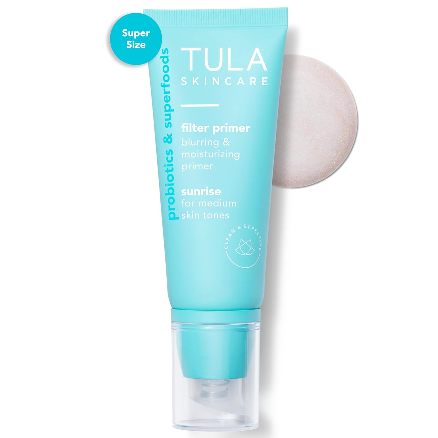 TULA Skin Care Face Filter Blurring and Moisturizing Primer – Evens the Appearance of Skin Tone & Redness, Hydrates & Improves Makeup Wear