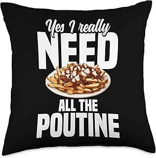 Poutine Costume Snack Food Maker Canadian Dish Poutine Throw Pillow