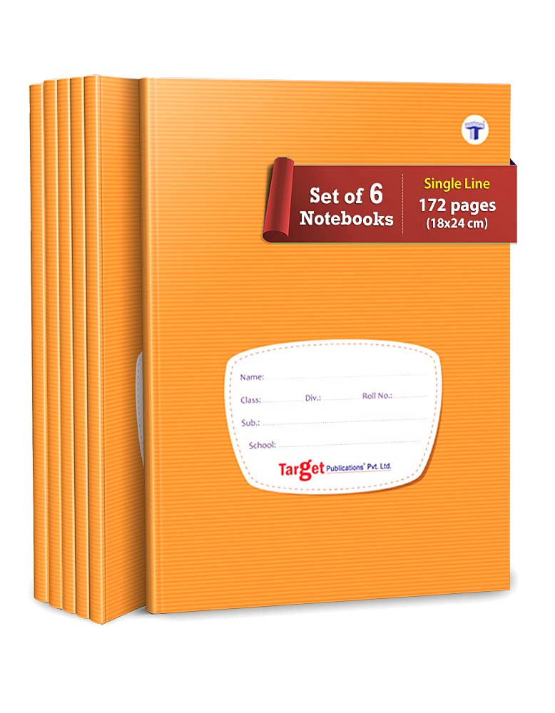 TARGET PUBLICATIONS Single Line Small Notebooks 172 Pages in Each