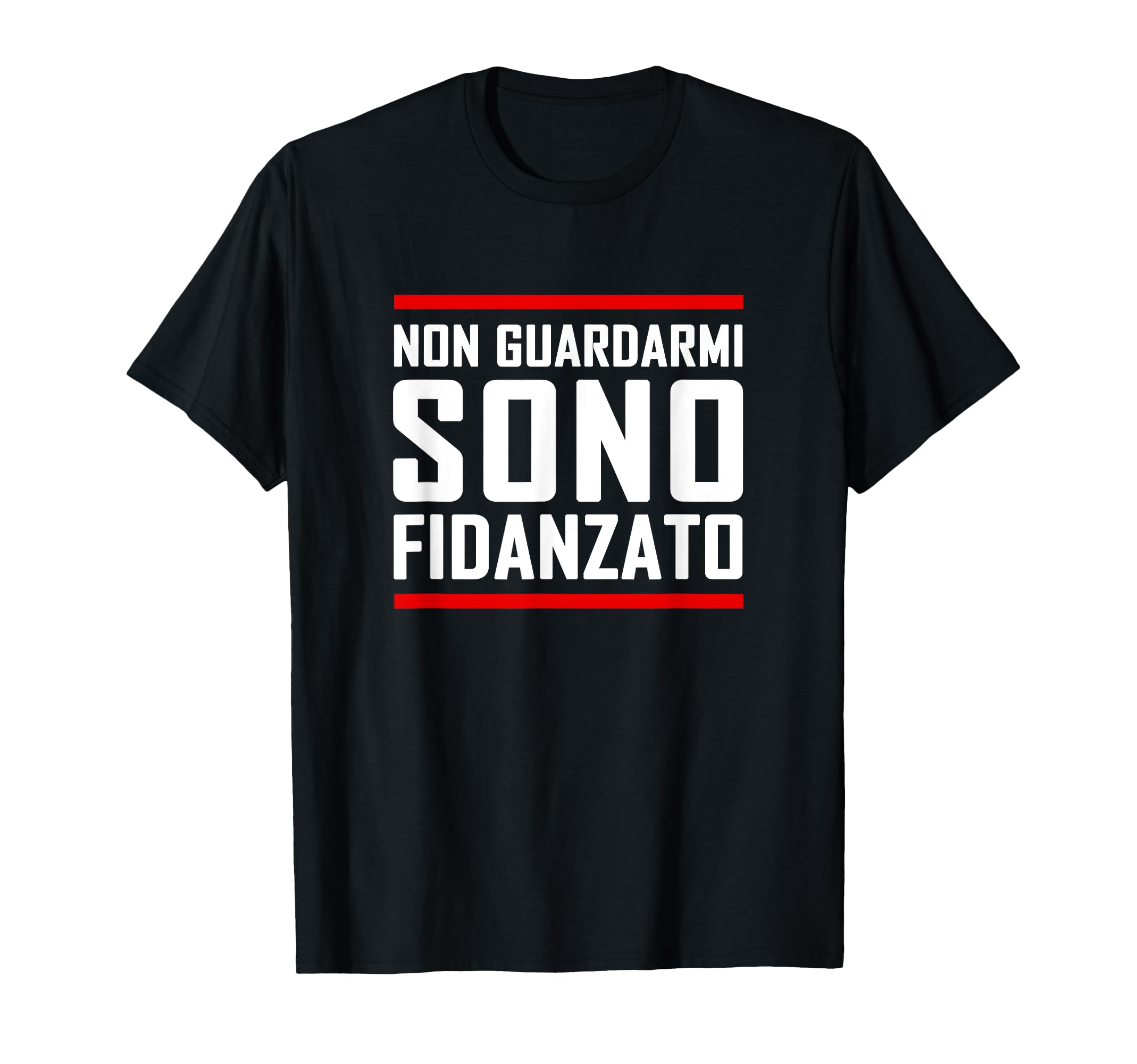 Non Guardarmi Sono Fidanzato Fidanzata Gelosa Divertente Maglietta :  Amazon.it: Moda