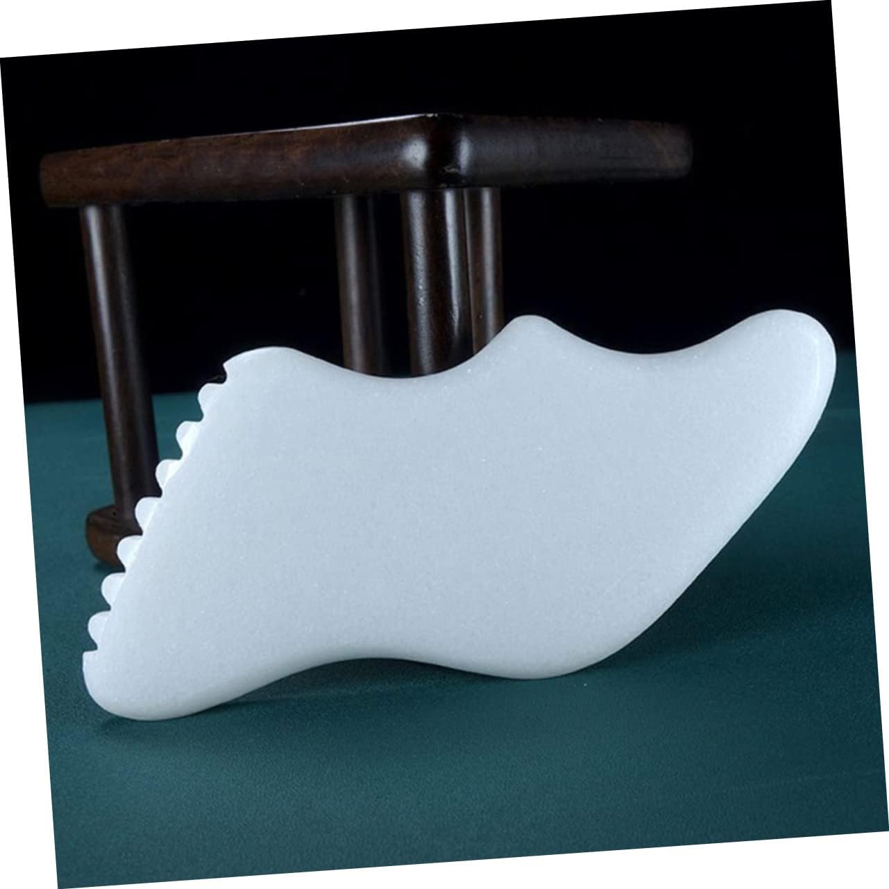Gua Sha Scraping Massage Tool Jade Stone Real Jade Gua Sha for Neck Face Back Shoulder Leg Foot