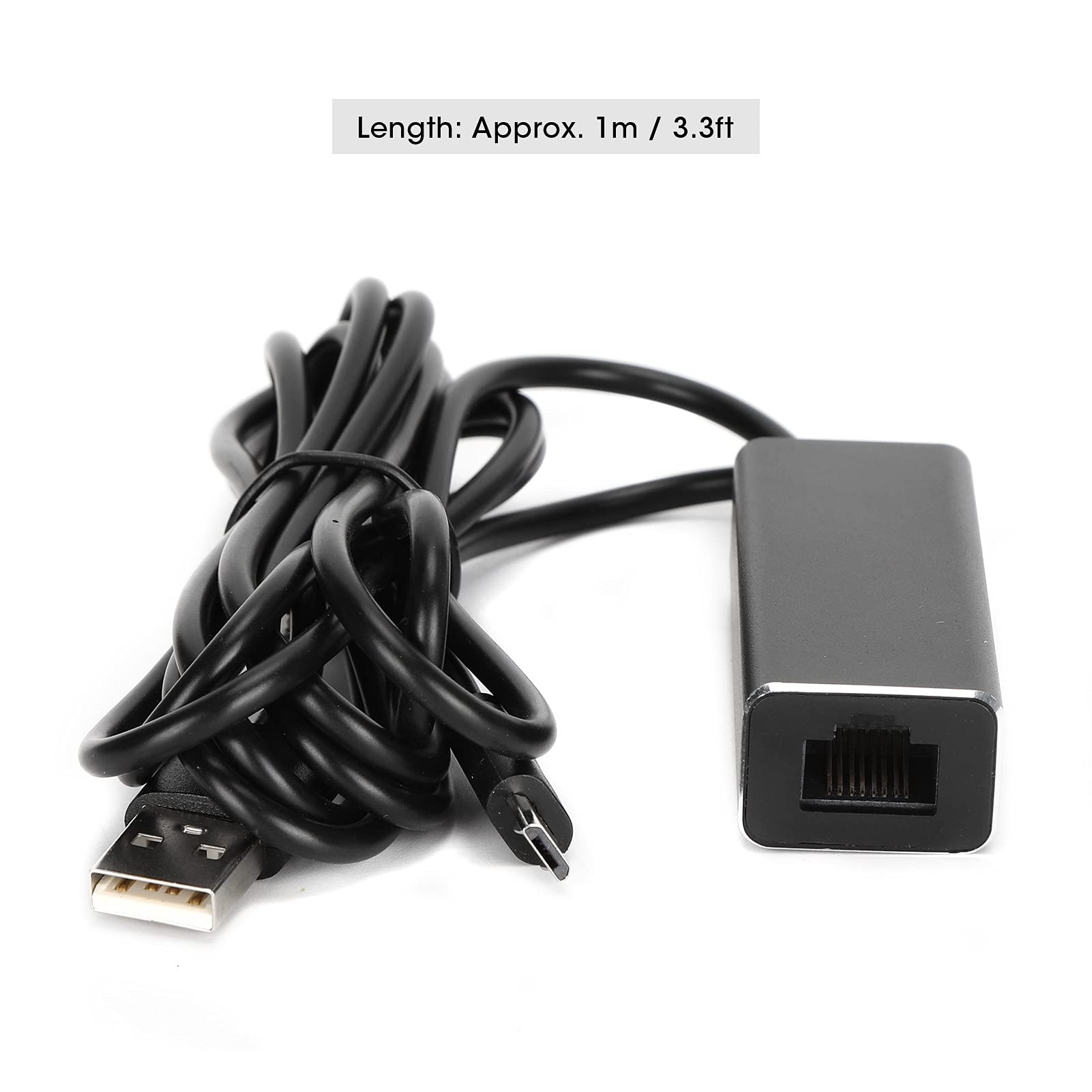 KIMISS Adattatore da Ethernet a Firestick Adattatore di Rete in Lega di Alluminio, Abs Usb a RJ45 Adattatore Ethernet 10 Trasmissione di Conversione da 100 Mbps per TV Stick