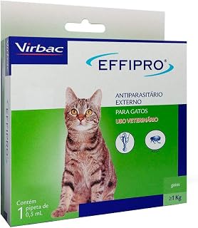 Antipulgas Virbac Effipro para Gatos - 1 pipeta com 0,5mL