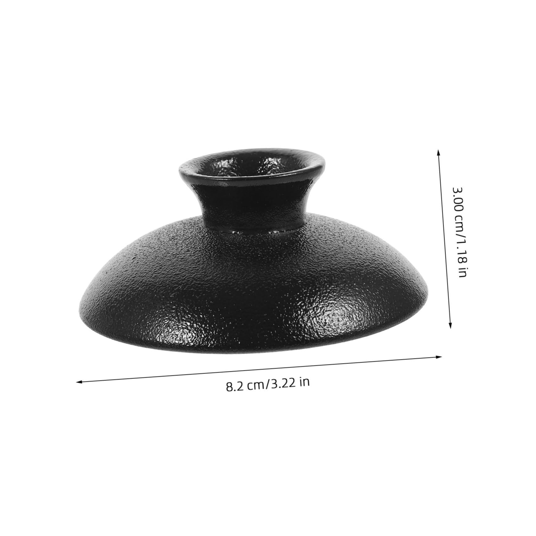 Tapa de Cerámica Negra Evita Fugas de Líquido Diseño Simple para Tetera Resistente y Versátil Adecuado para Uso en Cocina y Té