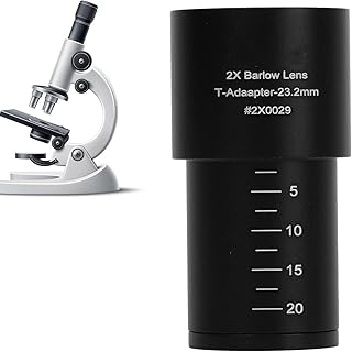 Universal Body with 2X Multiplier Eyepiece Lens, Aluminum Alloy for Biological Microscope