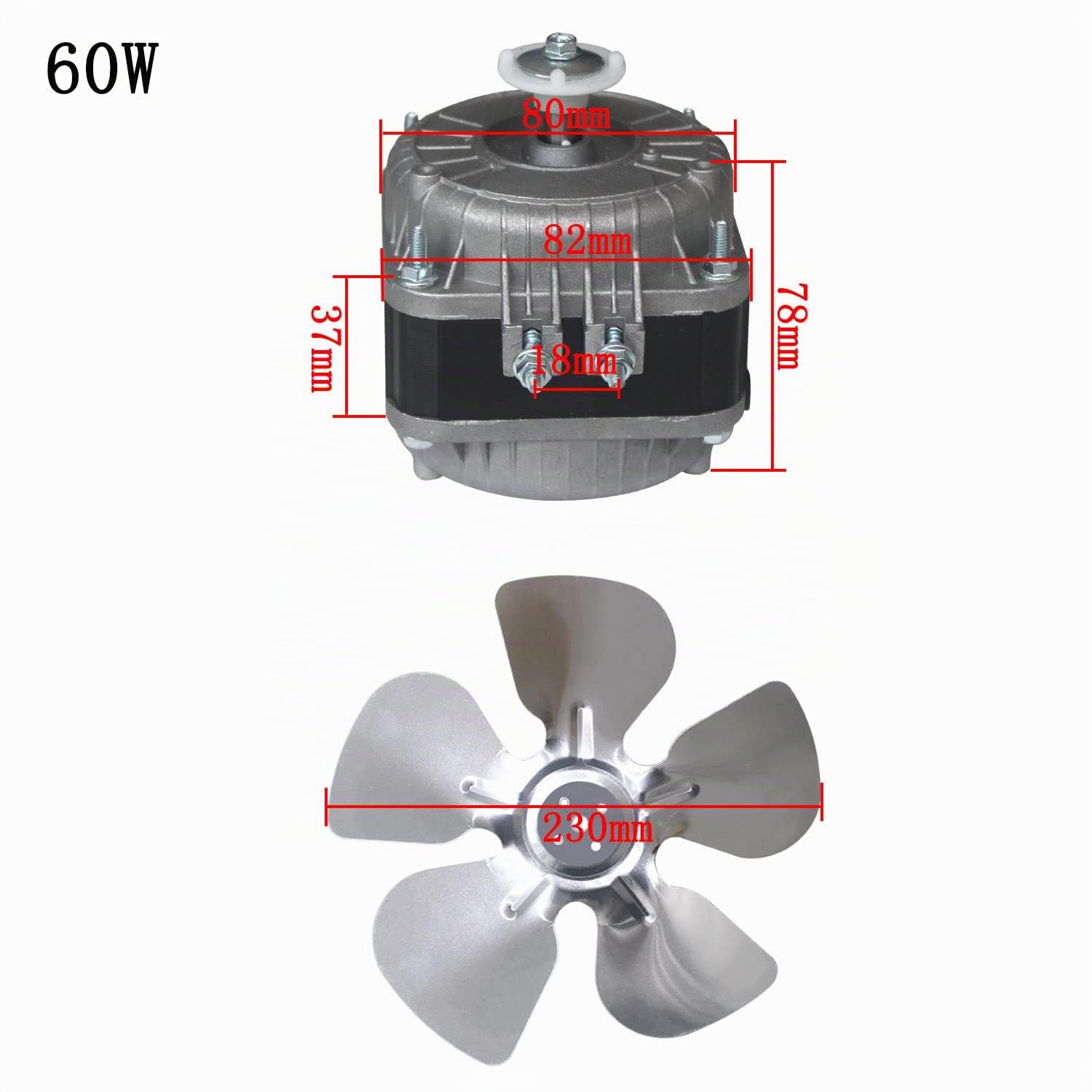 Ventilateur frigo 220v moteur refrigerateur congelateur frigo ventilé 25W 35W 40W 60W pour congelateur armoire froid ventile
