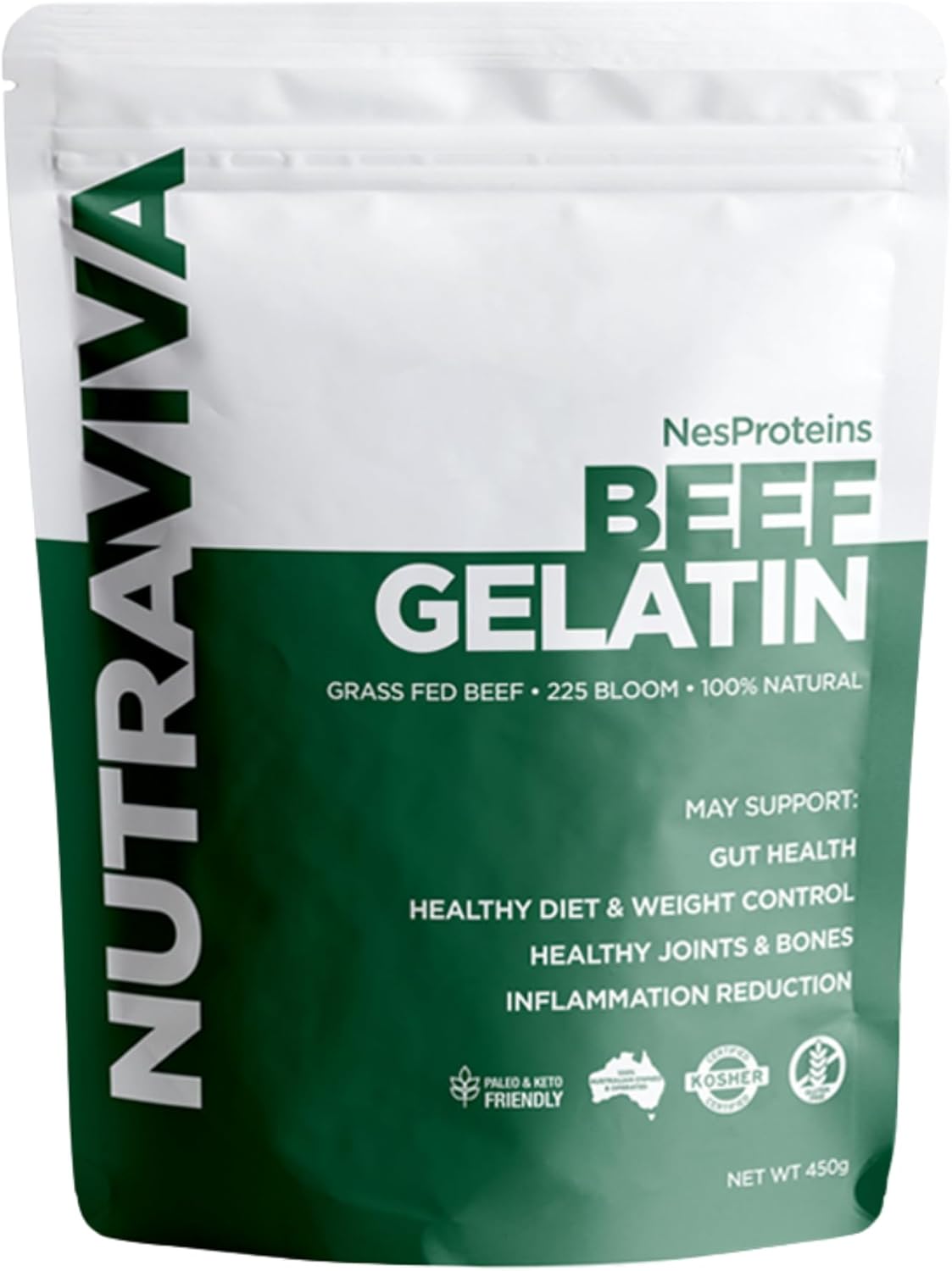 Nes Proteins Grass Fed Beef Gelatin 450g Health