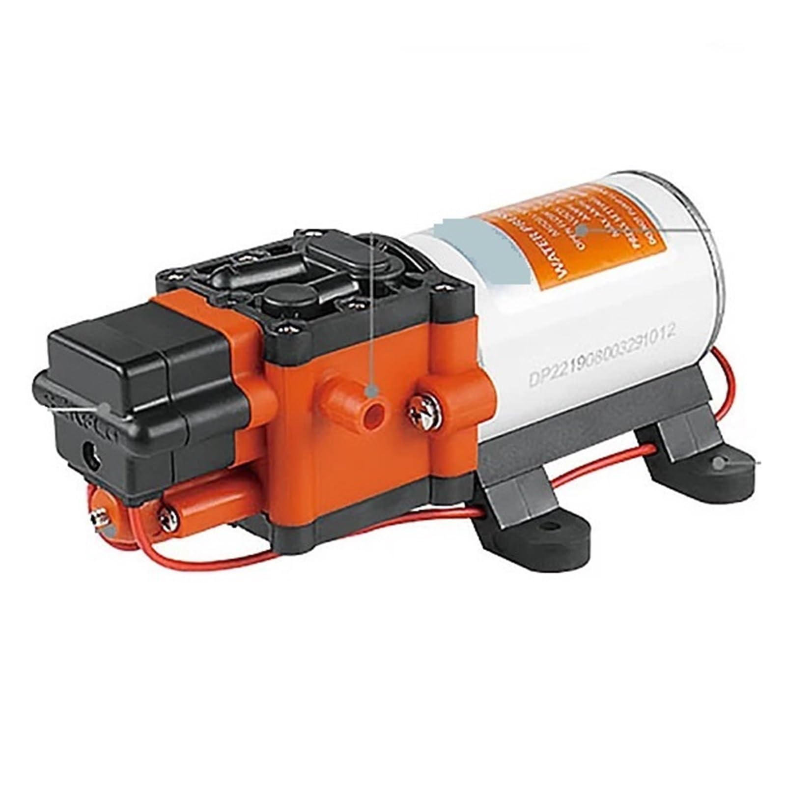 Bomba de diafragma para barco de 12V que soluciona la baja presión de agua