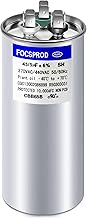 [UL Recognized] FOCSPROD 45+5 uF 45/5 MFD ±6% 370V/440V CBB65B Dual Run Round Capacitor for AC Unit Fan Motor Start, Heat Pump or Condenser, HVAC A/C Replacement Run Start Capacitor