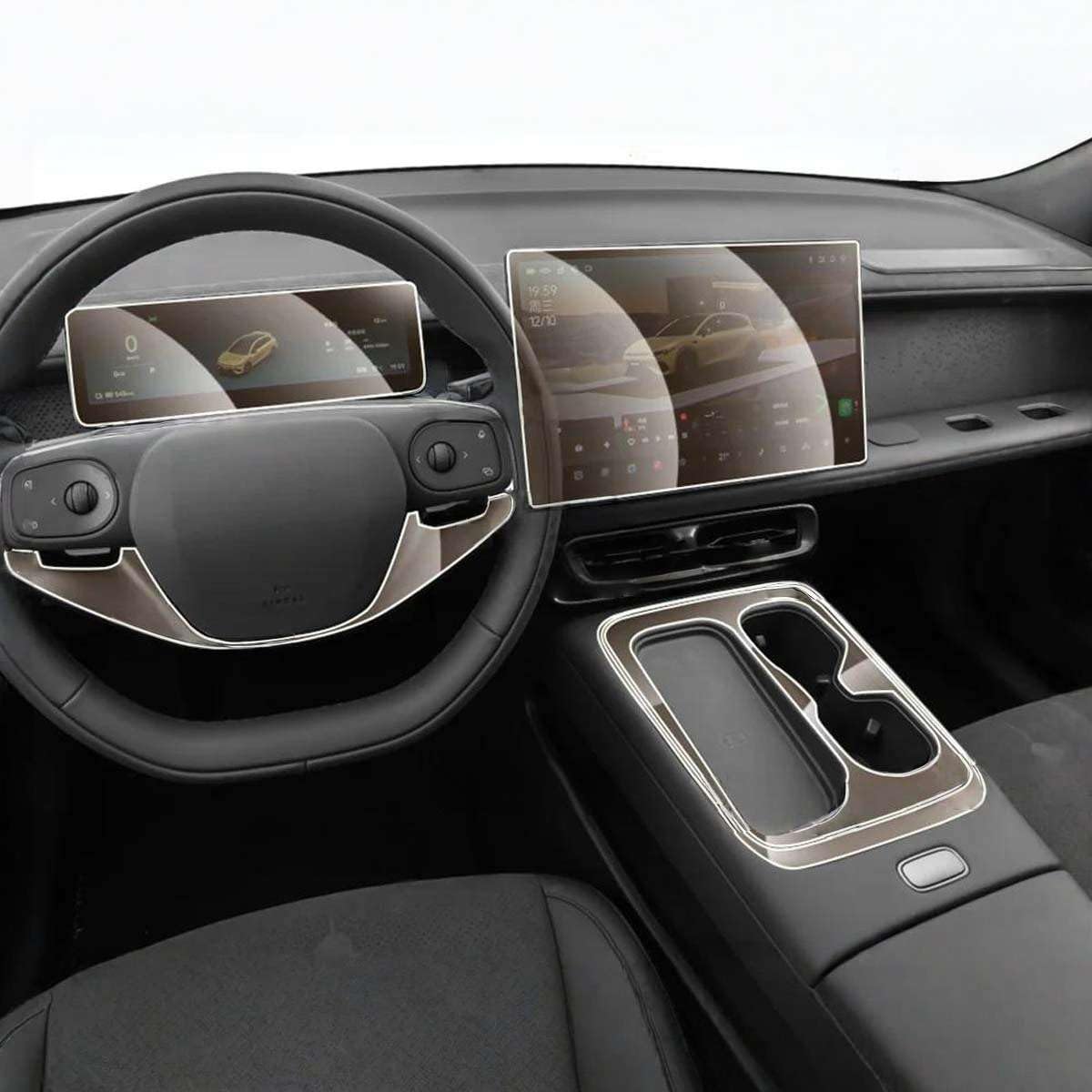 Car Interior Center Console Media Dashboard Navigation TPU Protector Film Anti-Scratch, for Leapmotor LAFA5 2026