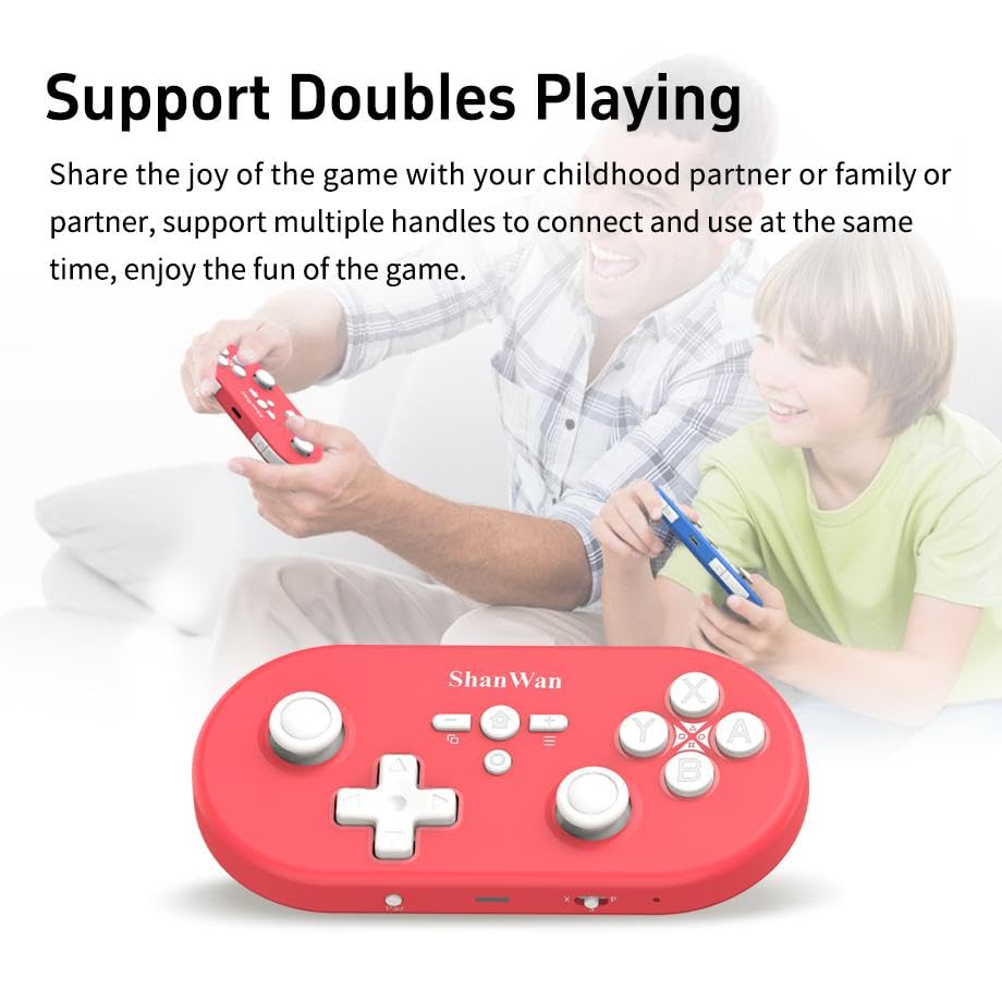 Close-up of ShanWan Q37 controller showing tactile keys