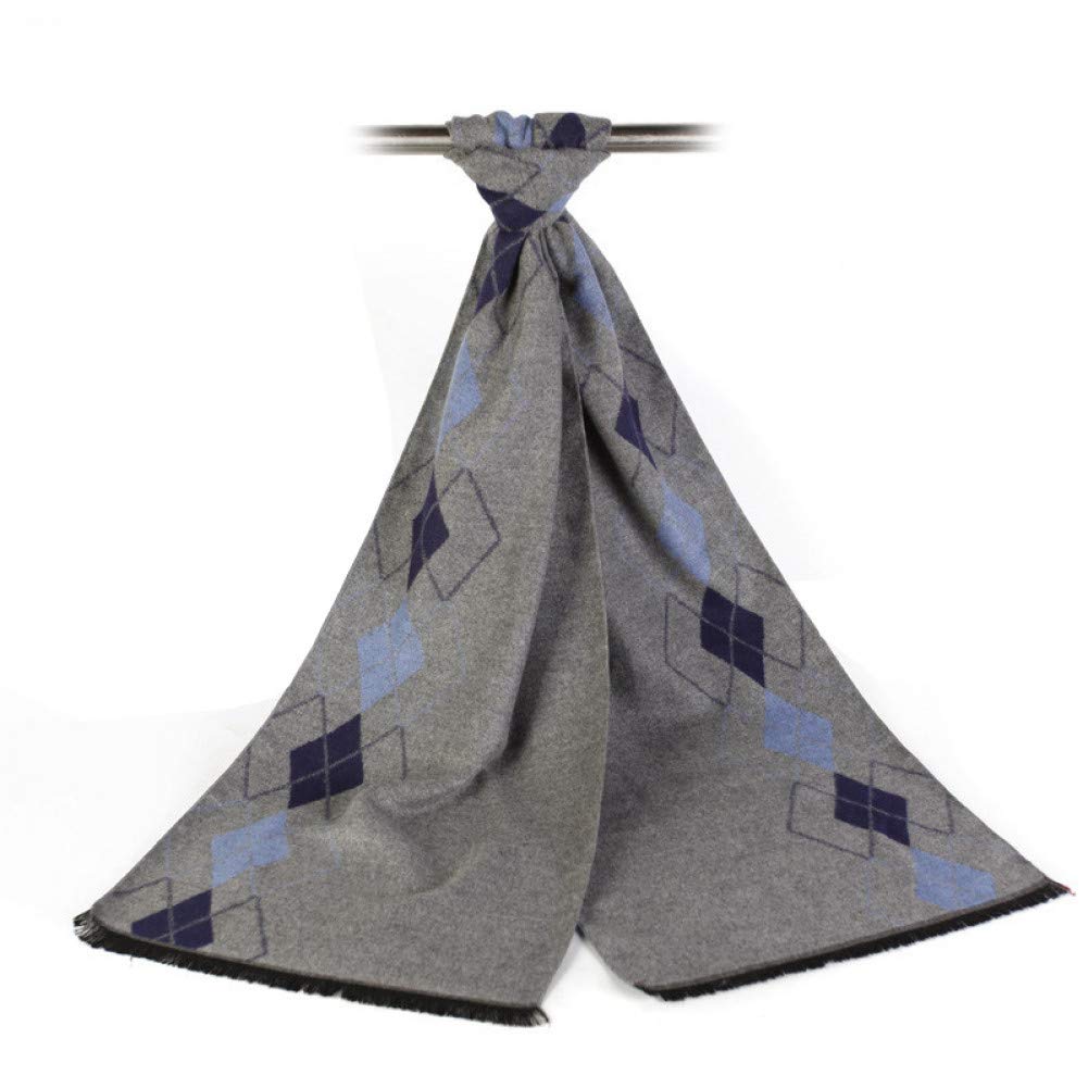 Bufanda de cuadros para hombre un chal de invierno casual 3