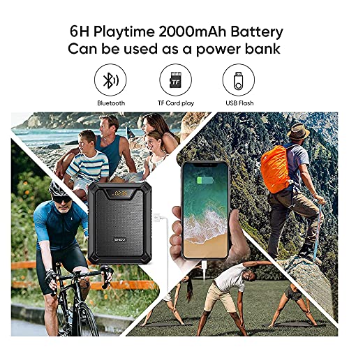 Amplificador de voz de 25 W para professores, alto-falante portátil SHIDU com microfone com fio, Blu