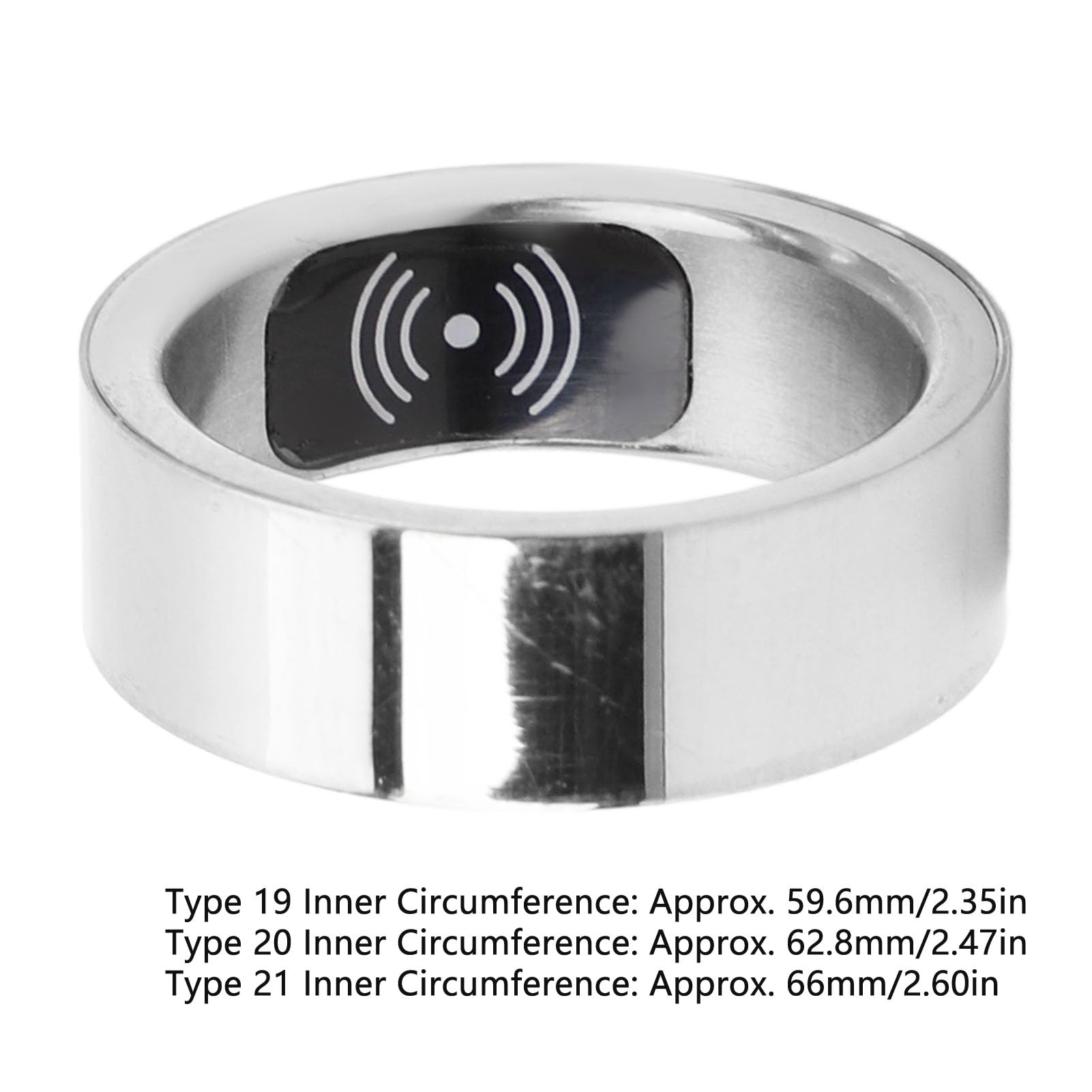 Septpenta Smart Ring Monitoraggio della Salute, Indossabile Fitness Sonno Frequenza Cardiaca Monitoraggio Dell'Ossigeno nel Sangue Anello Intelligente, Anello alla Moda Ricaricabile Impermeabile(20)
