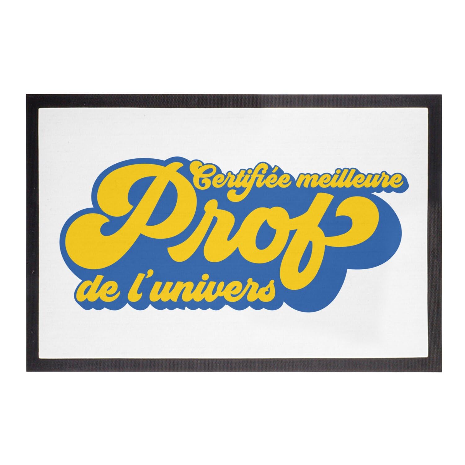 Paillasson Blanc 75x50 Anti Poussière pour Entrée de Professeur