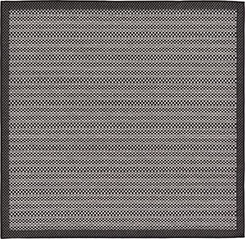 Tapete cuadrado Unique Loom 185x185 cm gris y negro miniatura 3