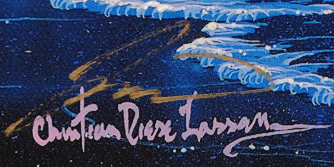 Amazon.co.jp: クリスチャン・リース・ラッセン セレニティ 海 絵画 