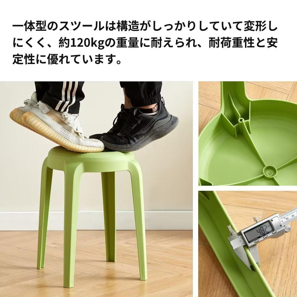 Amazon.co.jp: スタッキングスツール 丸椅子 クッション付 積み重ね