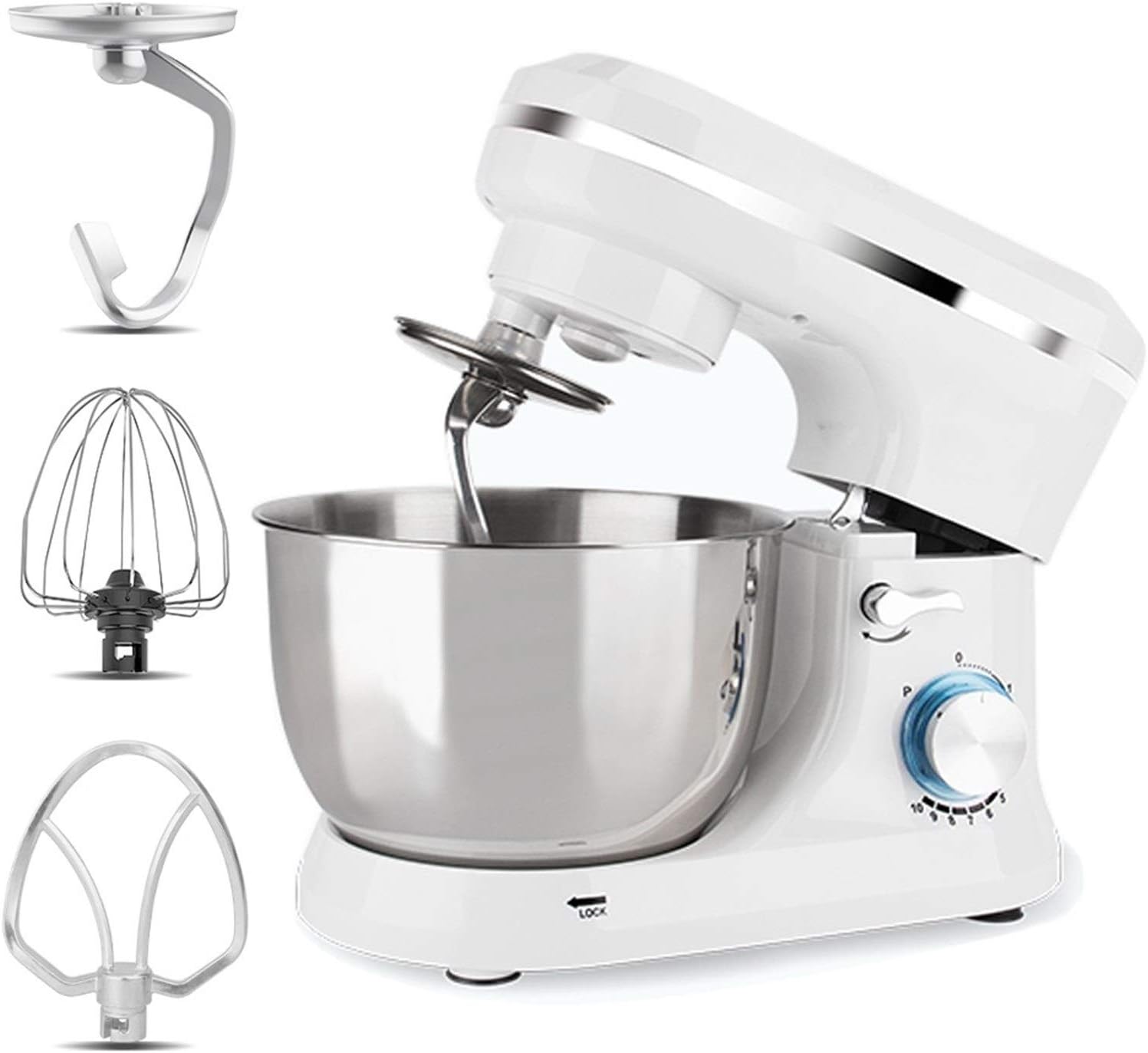 Electric Food Mixer, 10 Speeds Kitchen Blenders 1000W with