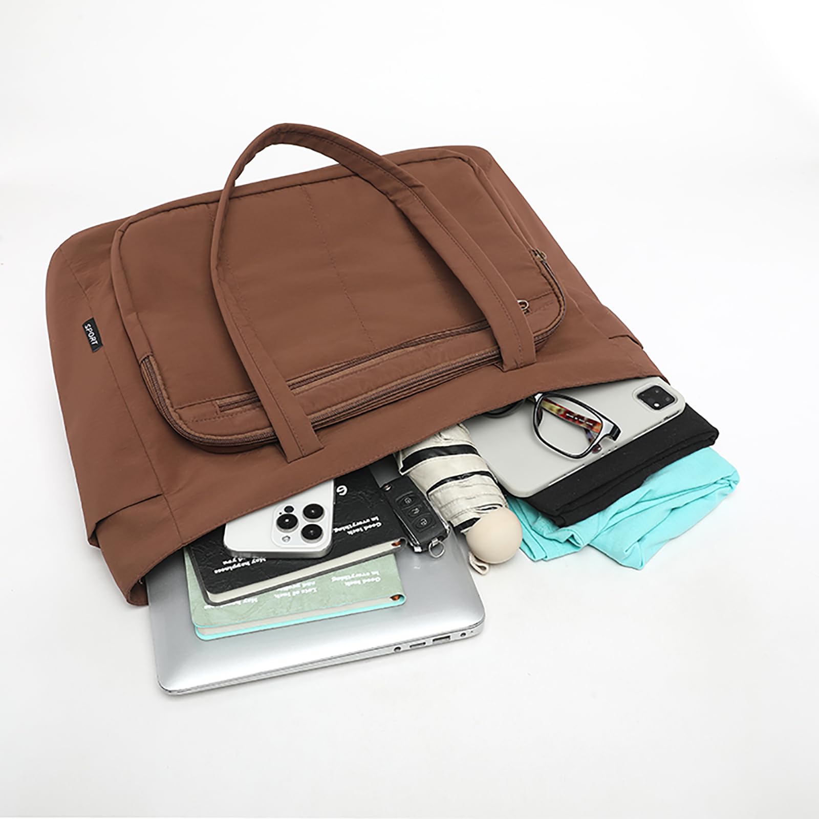 Bolso de hombro acolchado moderno con correa cómoda