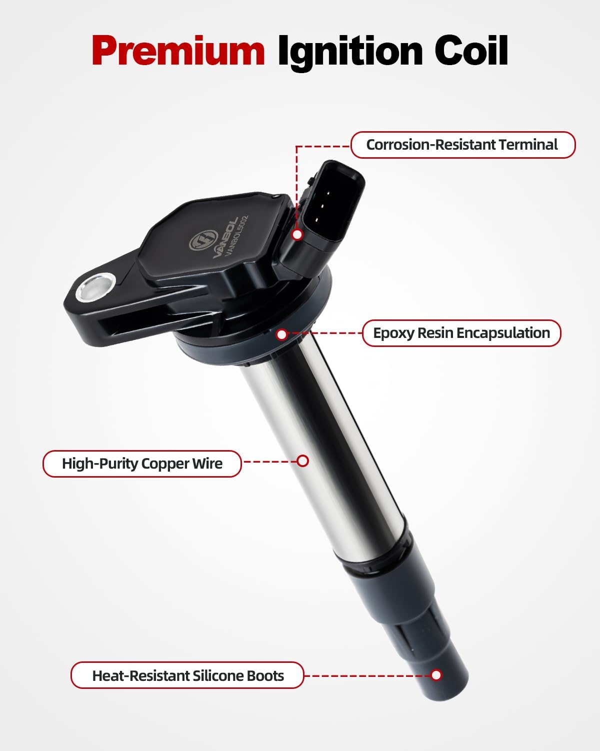 4 Pack Ignition Coil Pack and Iridium Spark Plug Compatible with Toyota Corolla 2009-2019 Toyota Matrix C-HR 2010-2017 Prius Lexus CT200h Scion IM XD Pontiac Vibe 1.8L L4 Replace UF596