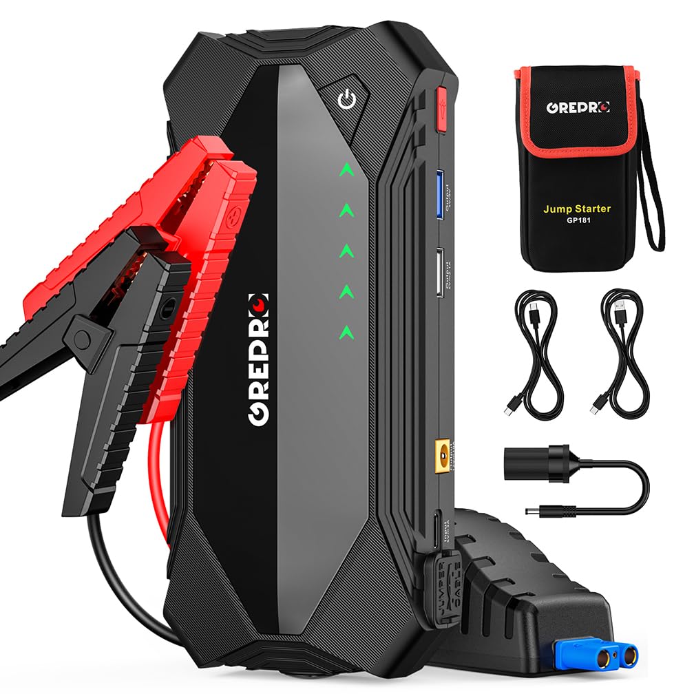 Buy GREPRO Jump Starter Power Pack (Up to 9.0L ,7.0L Diesel), 2000A Car
