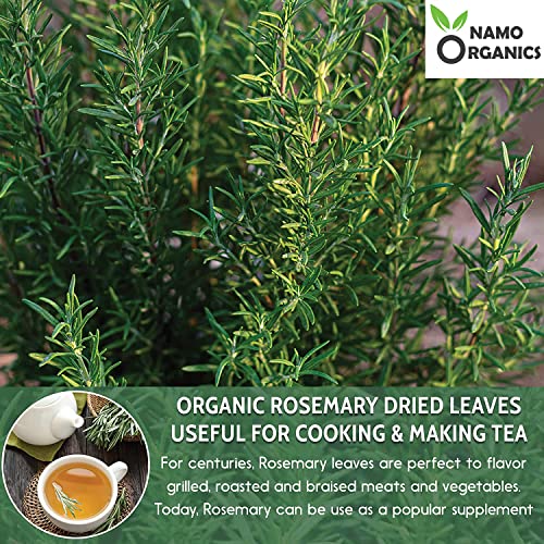 Image of Namo Organics - 1Kg - Rosemary Dried Leaves - For Hair Growth & Rosemary Leaf Tea - Organic Dry Herb (1 Kg)