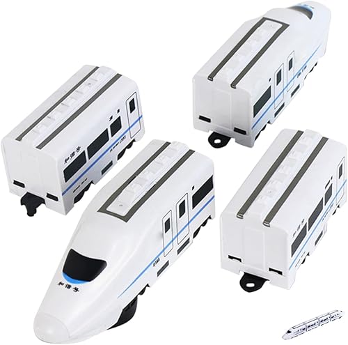 Tren eléctrico para edades Locomotora educativa de alta velocidad con pistas a presión, material plástico, diversión y vástago interactivo para niños