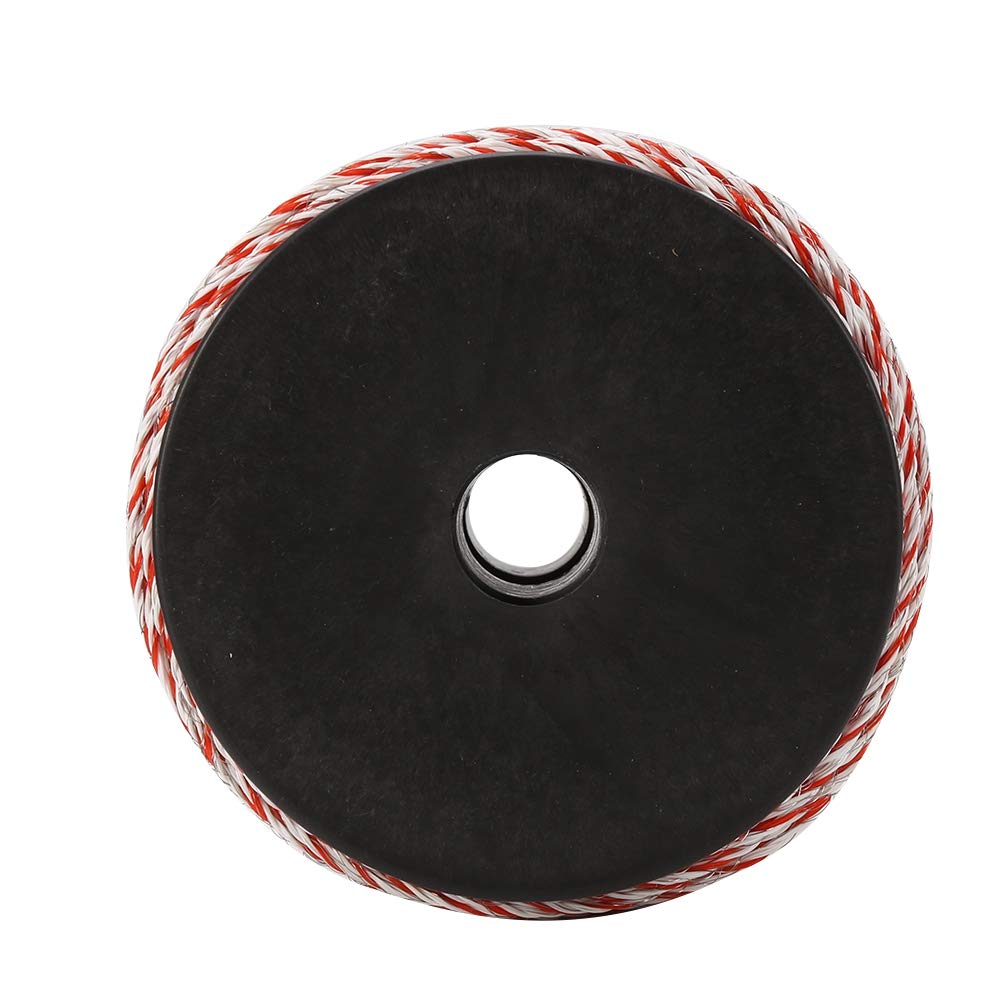 Cable de alimentación para valla eléctrica, carrete de alambre de valla eléctrica, alambre electrónico trenzado de alta conductividad para ganado, ganado, ovejas, caballos, mascotas, cultivos (rojo