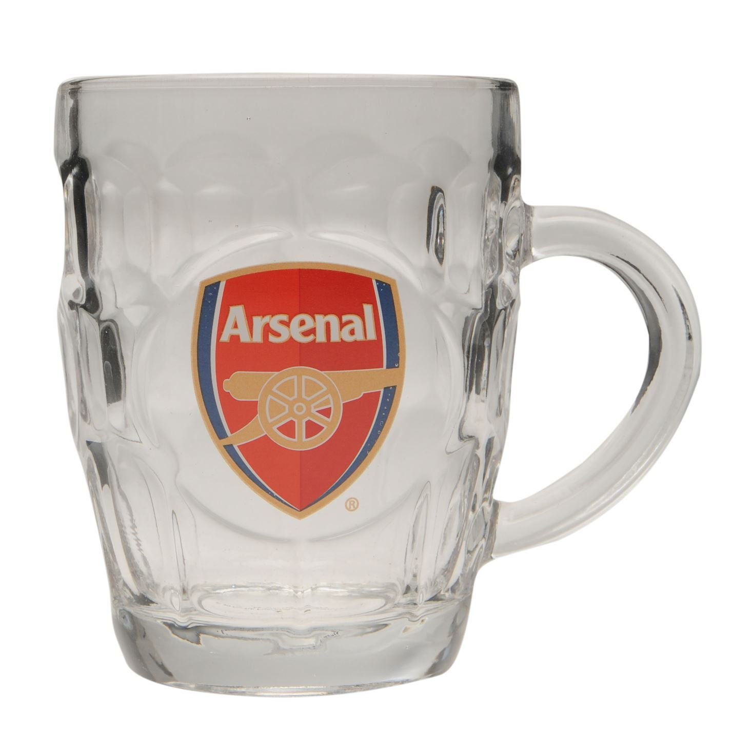 Team Pint Glass Football Fan Club Crest Memorabilia Accessory New Arsenal One Size