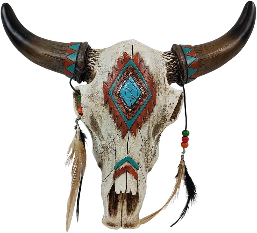 de leon collections バイソン 頭蓋骨 壁飾り