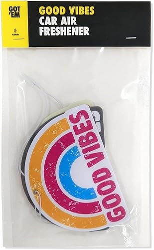 Miniatura 5 de Good Vibes Ambientador de coche - Diseño único, aroma duradero, soporte elástico. Ideal como ambientador y decoración para automóvil, hogar, garaje,