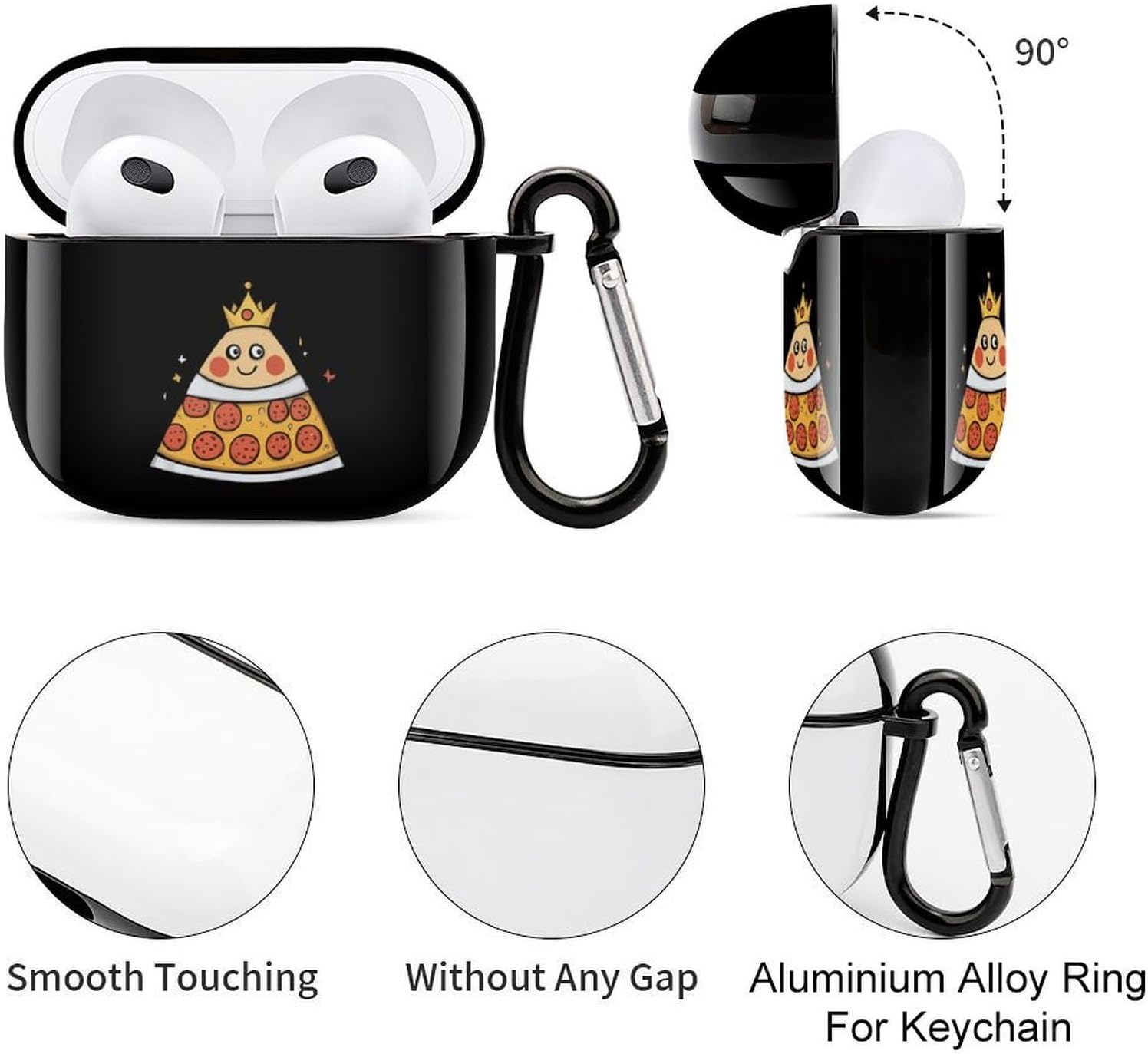 Pizza and The King Funny Earbuds Case for Airpods 3 image 5