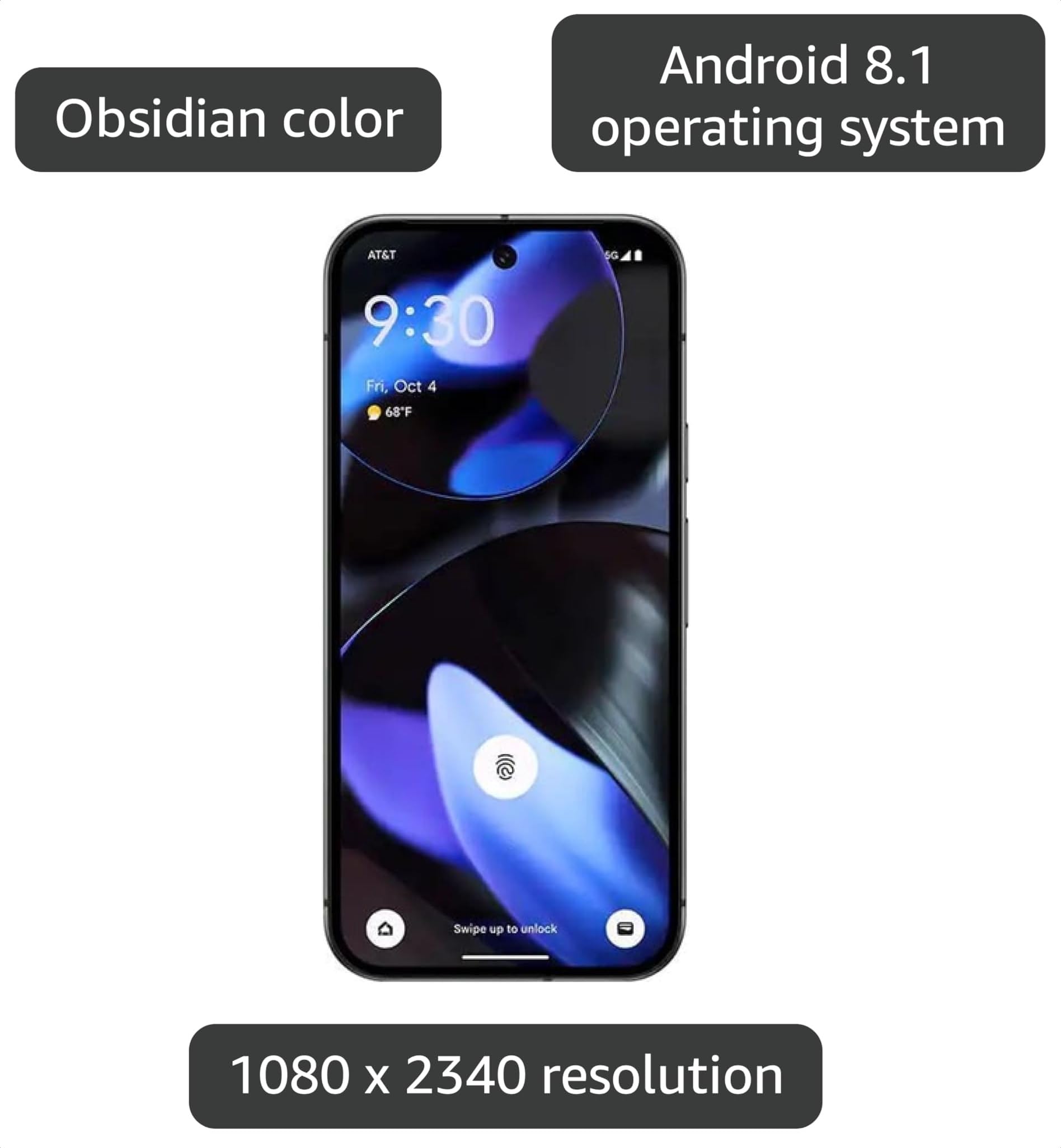 Amazon.com: Google Pixel 9, 128GB, Obsidian - Locked to AT&T