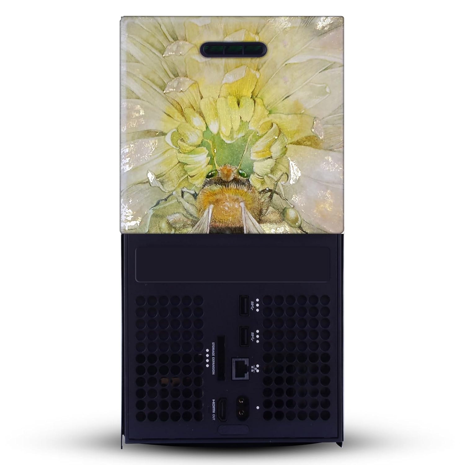 Head Case Designs Officially Licensed Stephanie Law Bee Art Mix Game Console Wrap and Game Controller Skin Bundle Compatible With Xbox Series X