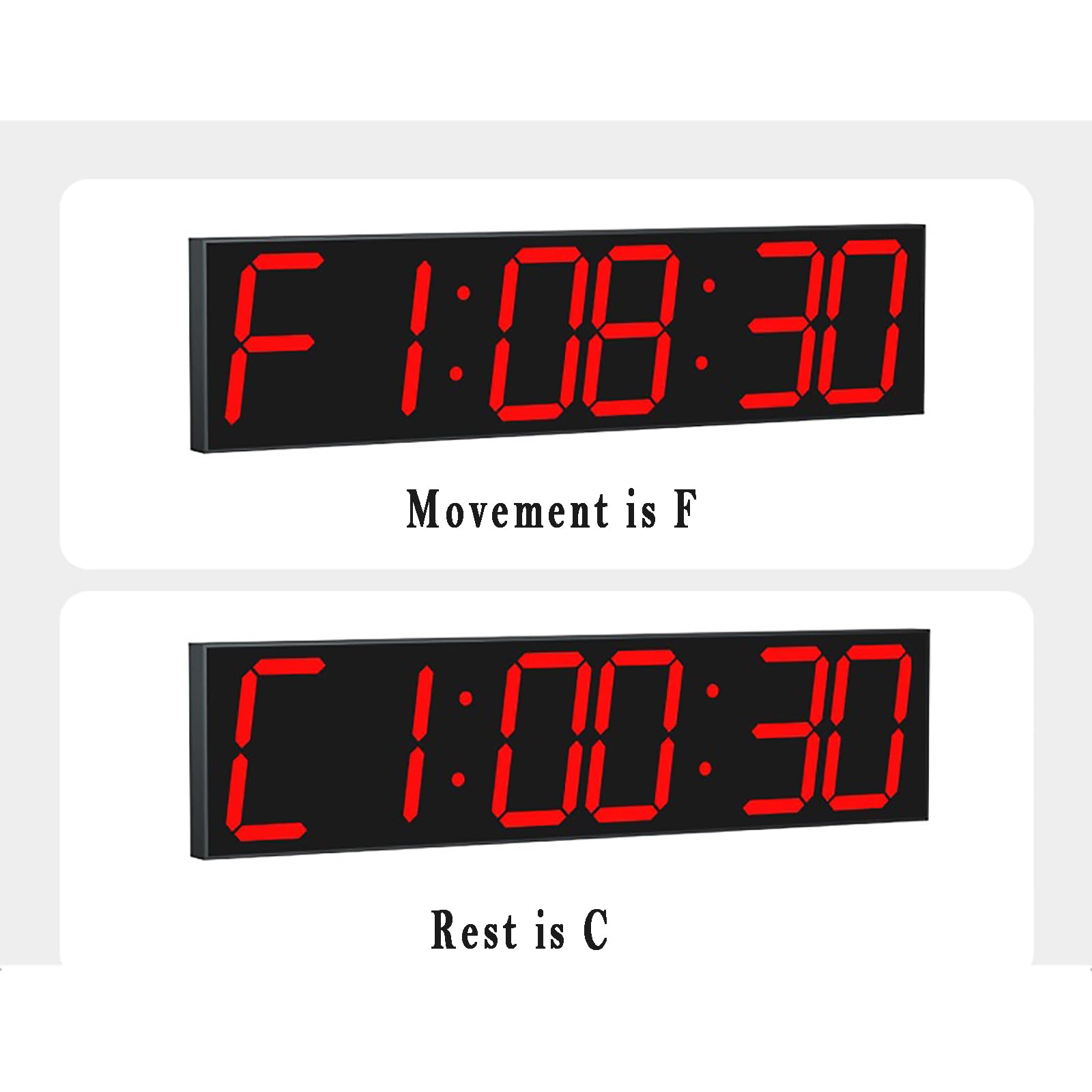 Temporizador De Competición, Reloj Deportivo LED, Control Remoto De Teléfono Móvil, Configuración Personalizada De Grupo Deportivo, Distancia Visual De 50 Metros, Inducción Automática