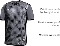 Vista 60 de Camiseta deportiva SOL Athletic para hombre, refrescante, transpirable, cómoda Dorado/Negro