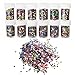 Produktbild rosenice Glitter Konfetti mit Sternen 12 Flaschen DIY Pailletten Sternenkonfetti Glitzer Deko für Kinder Nagelkunst und Handwerk