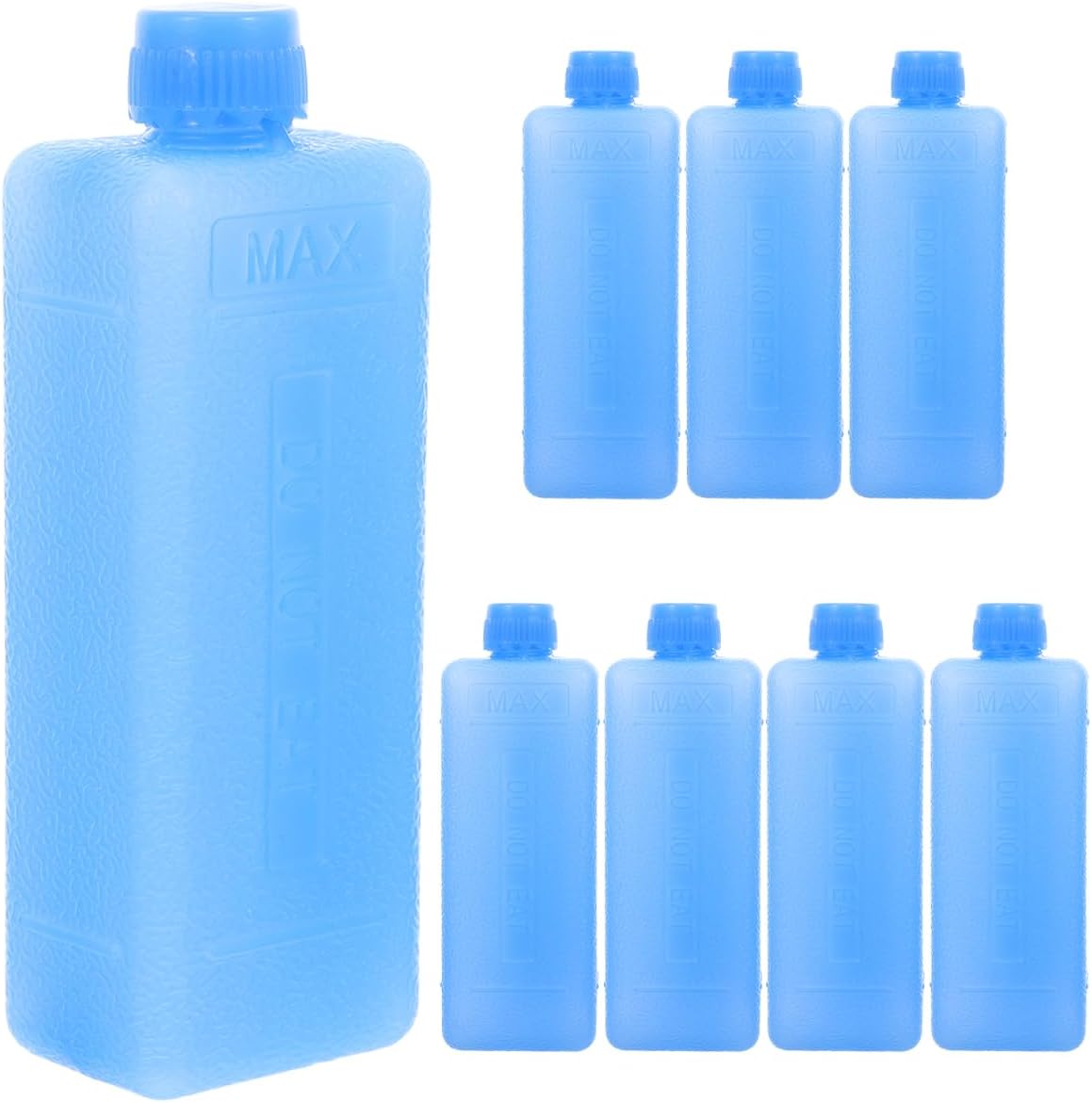 8 Pcs Reusable Ice Packs for Air Conditioner Fan Cooling Ice Crystal Boxes Portable Freezer Packs for Lunch Boxes Camping Picnic Outdoor Use